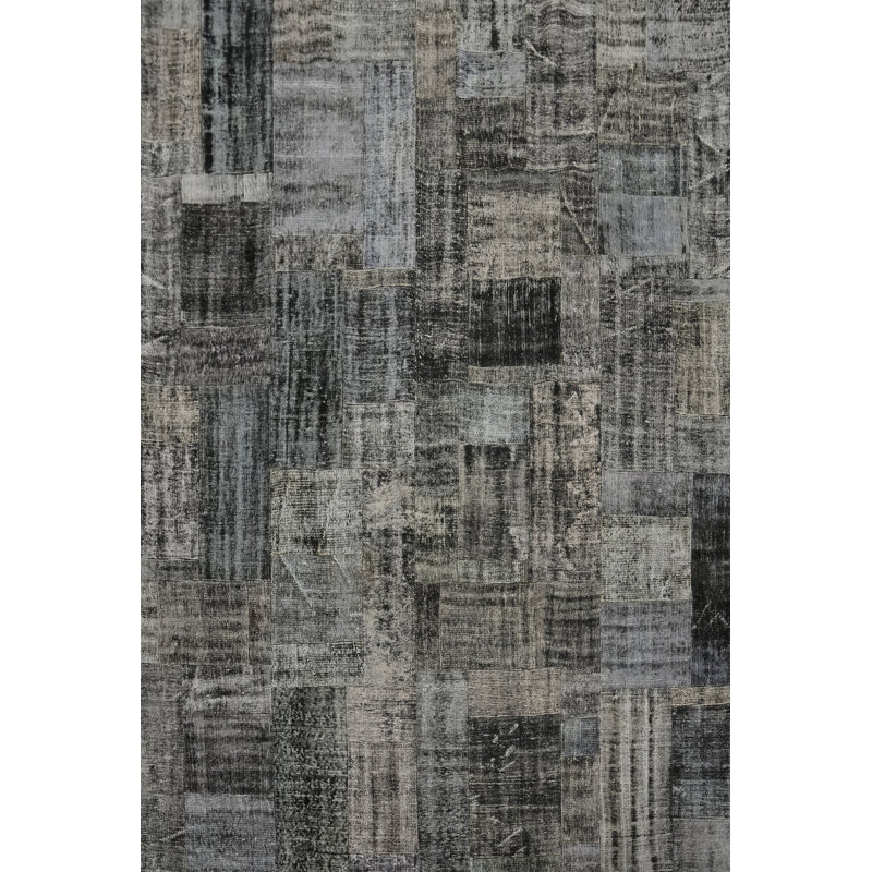 Geometric Patchwork Distressed Area Rug 8x10