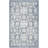Salerna Micro-Loop Hand Tufted Wool/Cotton Damask Rug in Blue/Ivory-26609284