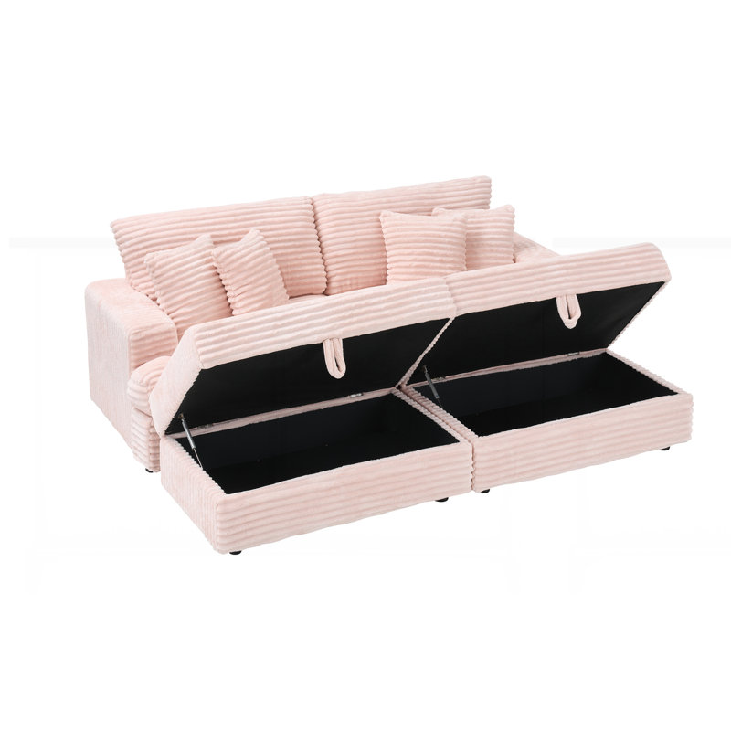 Magnifique canapé de 41,34 pouces, Rose