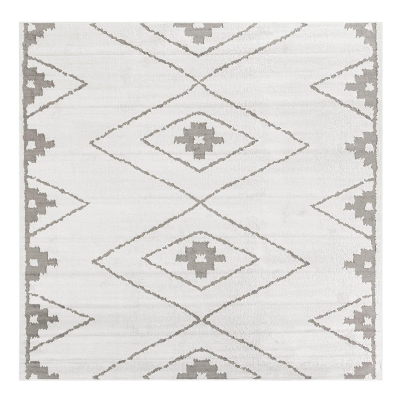 Latitude Run® Vefsna Nikolis Rug Ivory, Square 10'