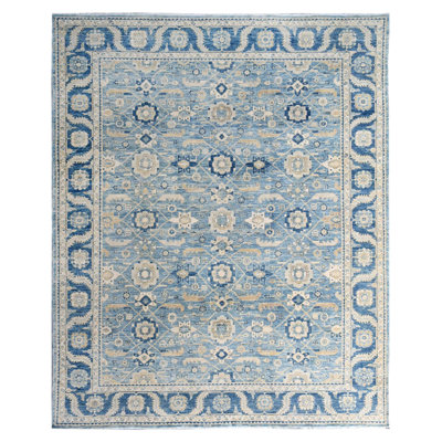 Tapis bleu nouvel âge New Turkmen