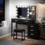 Bureau de coiffeuse avec multiprise-1184163263