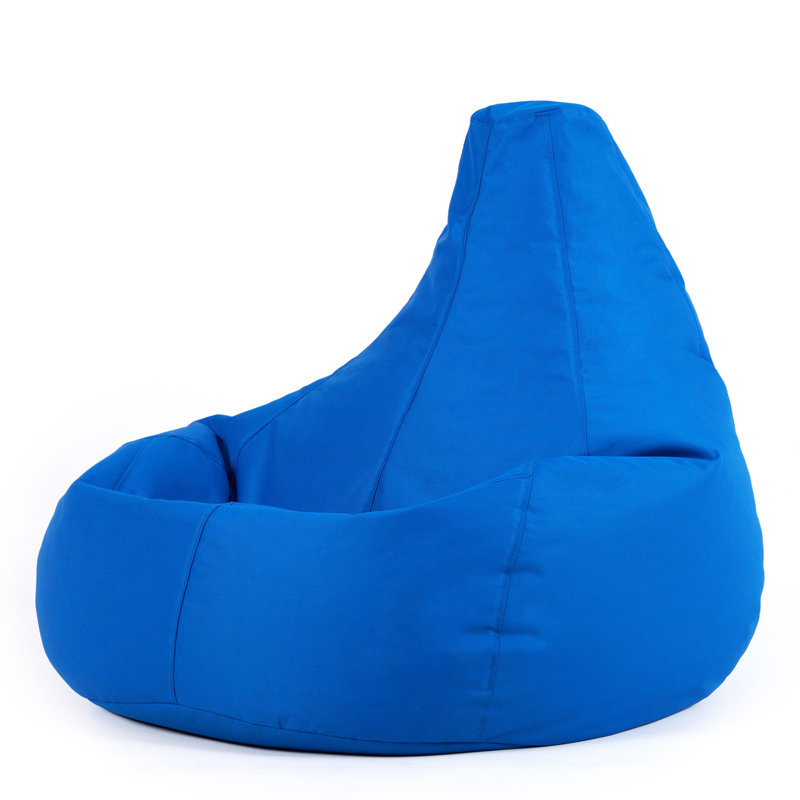 Dalton Water-Resistant High Back Recliner Bean Bag, Blue