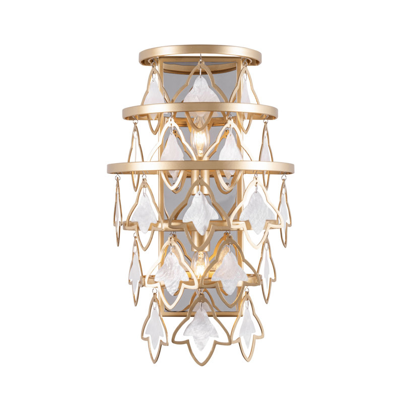 Fleur 2-Light Wall Sconce - French Gold