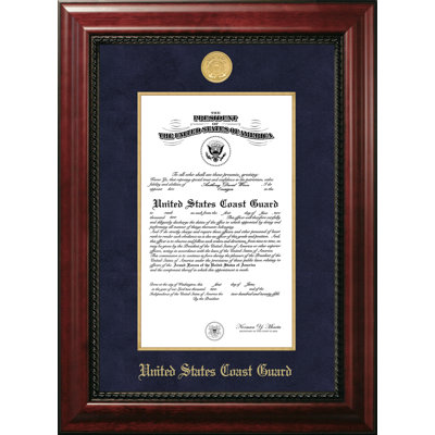Coast Guard Certificate Executive Picture Frame