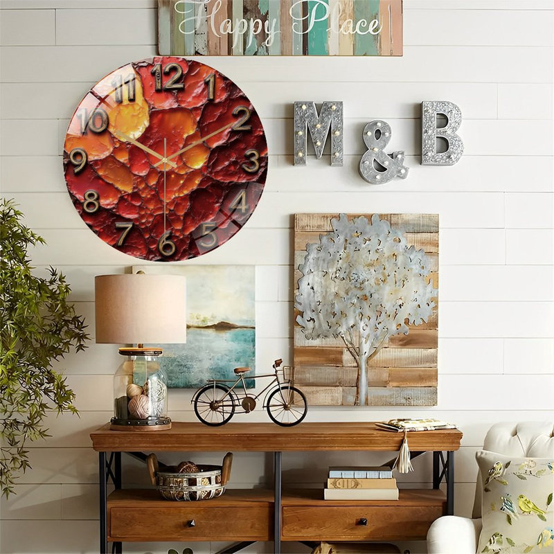 Horloge murale Molten Rock