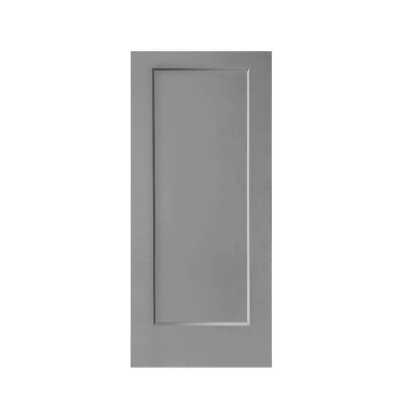 Portes de placard coulissantes à panneaux en bois manufacturé, 30 po x 80 po, Gris clair