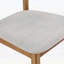 Chaise d'appoint avec coussins en tissu respirant et dossiers évidés pour un usage domestique