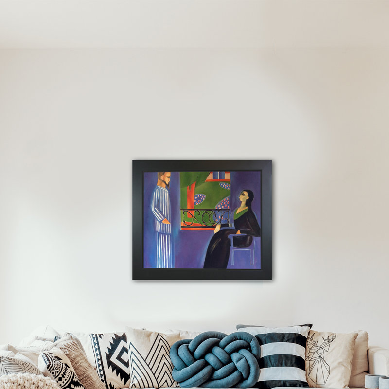 « the conversation » par henri matisse, peinture encadrée