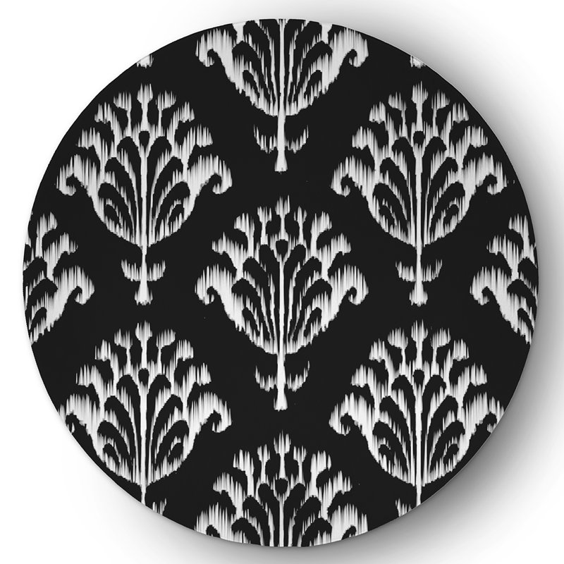 Kimberli Chenille Floral Indoor Rug, Round 5'