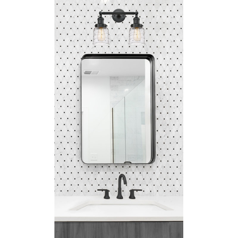 Éclairage pour salle de bain 2 lumières à intensité variable ClipperCove, Ampoule incandescente rétro de 60 watts