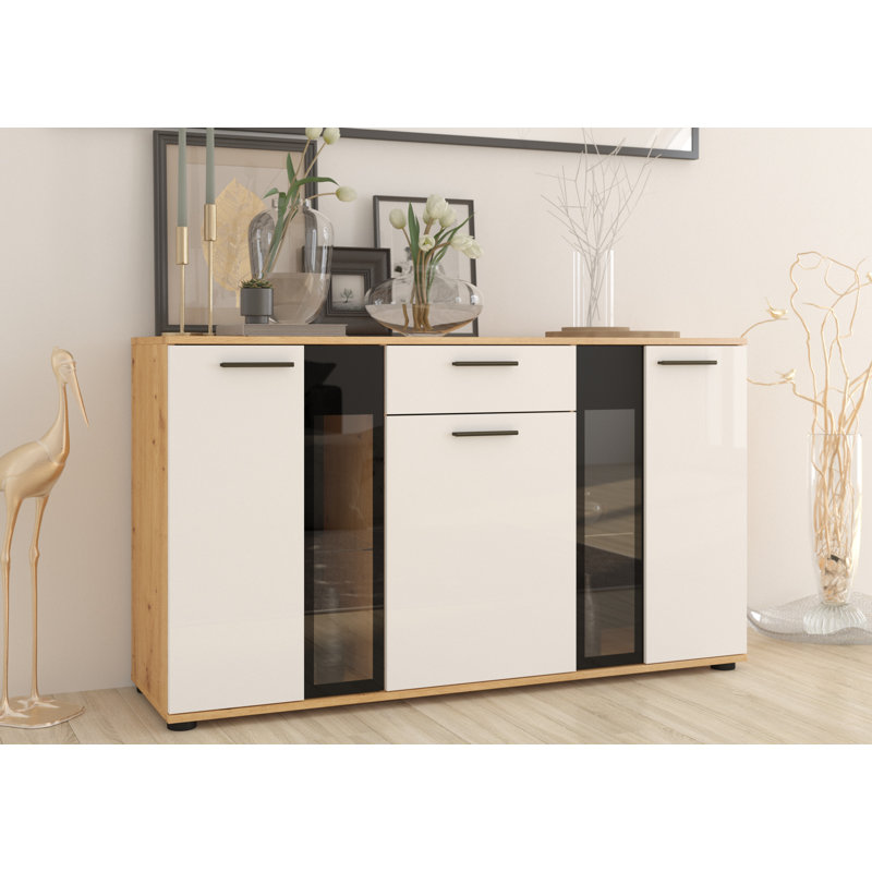 Evrett Sideboard, Yellow/White