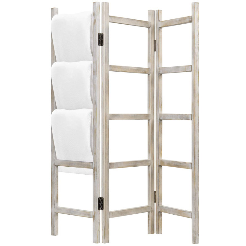 Solid Wood 5ft Blanket Ladder, Beige