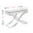 Skakke 42.25'' Glass Top Console Table