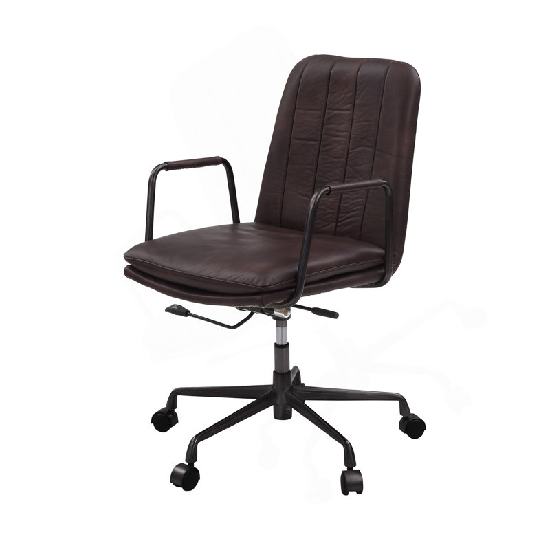 Chaise de bureau Mars, Marron foncé