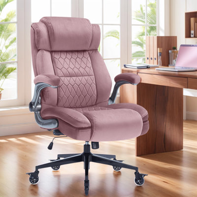 Modern Ergonomic Executive OfficeChair With Adjustable Lumbar Support and Armrest