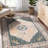 Area Rugs Soft Faux Lamb Soft Boho Floral Area Rug - Vintage Washable Carpet with Non-Slip TPR Backing - Ideal for Living Room, Bedroom, Bathroom, Kitchen, Entryway-741585366