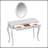 Luxury Makeup Vanity Desk with Oval Mirror, 3-Drawer Dressing Table for Jewelry Storage, Elegant Console Table for Entryway, Living Room & Bedroom, Stylish Home Decor-1556244225