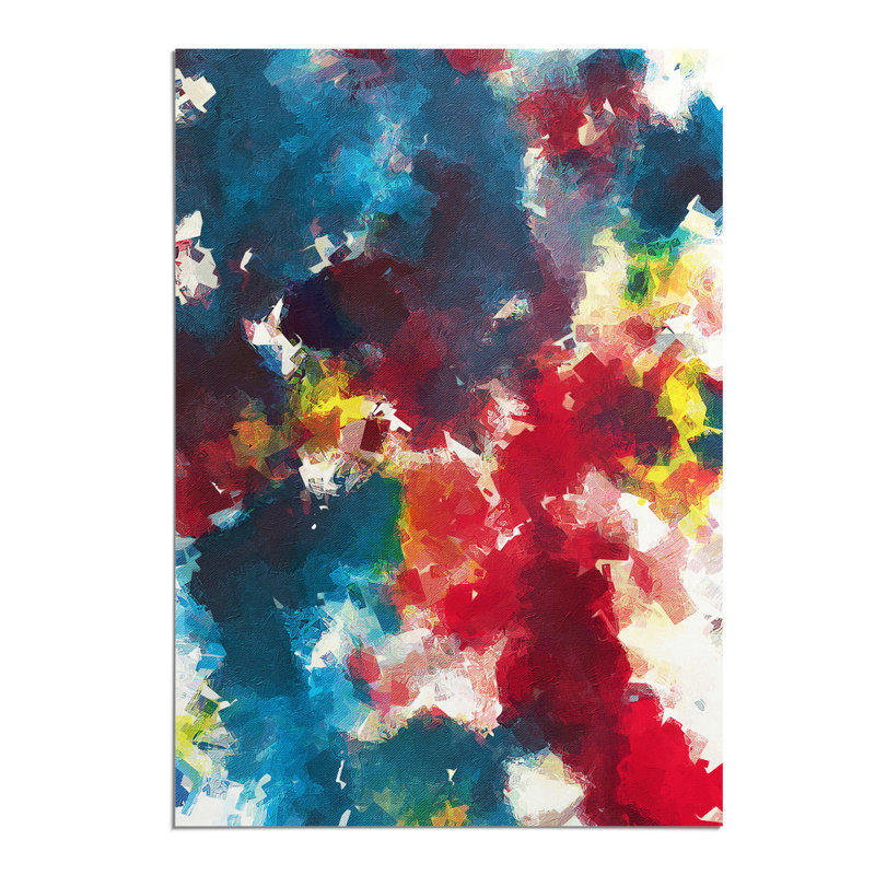 Blast of Life Abstract - Wall Art, Paper, 29.7cm H x 21cm W, No Matte