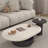 Modern simple high-grade oval coffee table