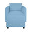 Canapé modulaire convertible Makvala, fauteuil d'appoint en lin avec repose-pieds-1316003218