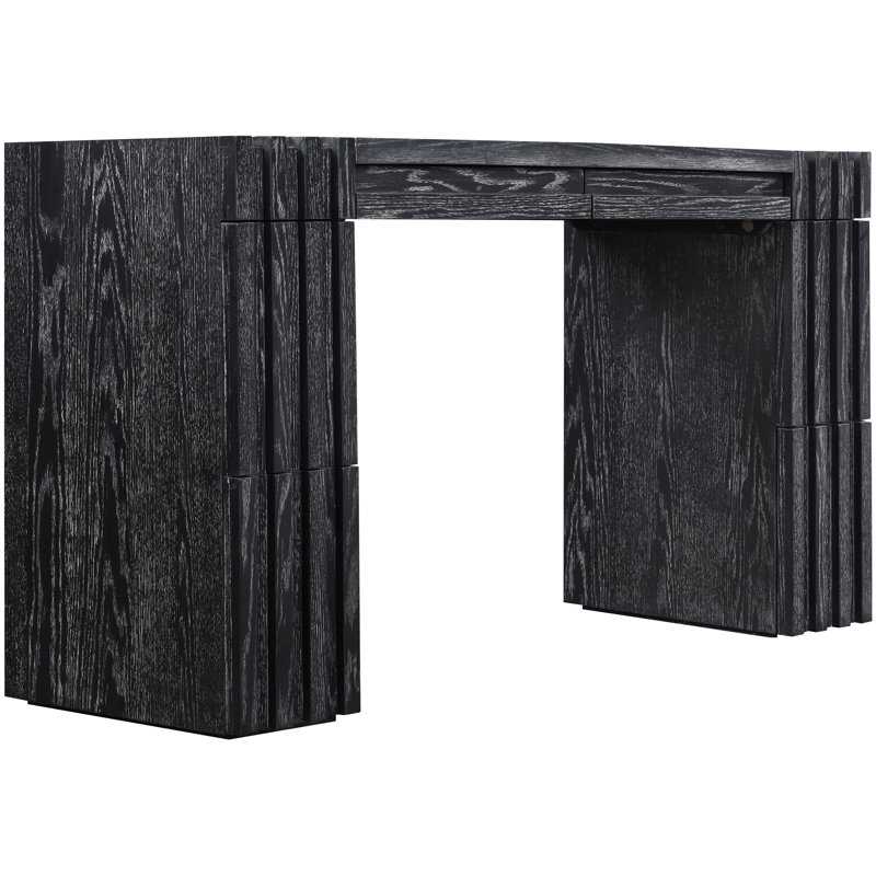 Stanton Veneer And Solid Wood Console Table, Black