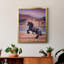 Toile encadrée de qualité supérieure Sunlit Horses II - prête à être accrochée-2038630614-2038630615