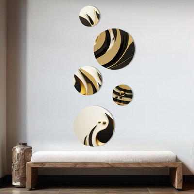 Abstract Wall Decor on Metal