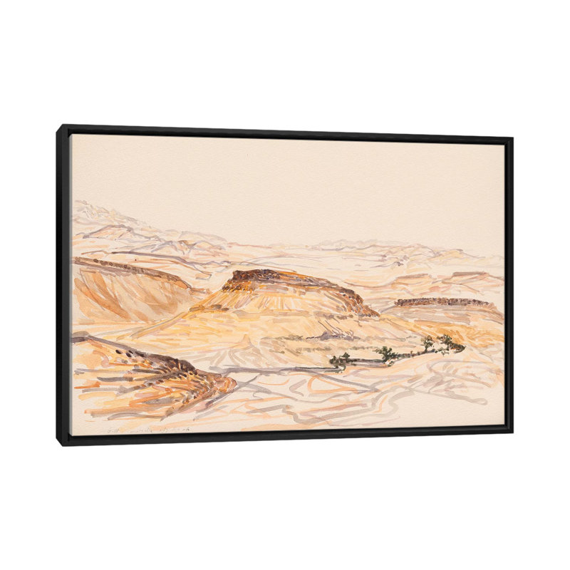 Nahal Nizana by Itzu Rimmer - Print on Canvas, 101.6 cm H x 66.04 cm W, Black Framed