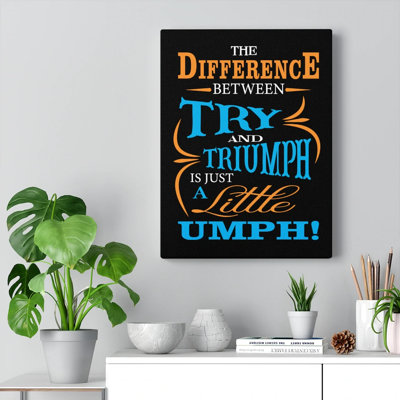 A Little Umph! - Wrapped Canvas Print