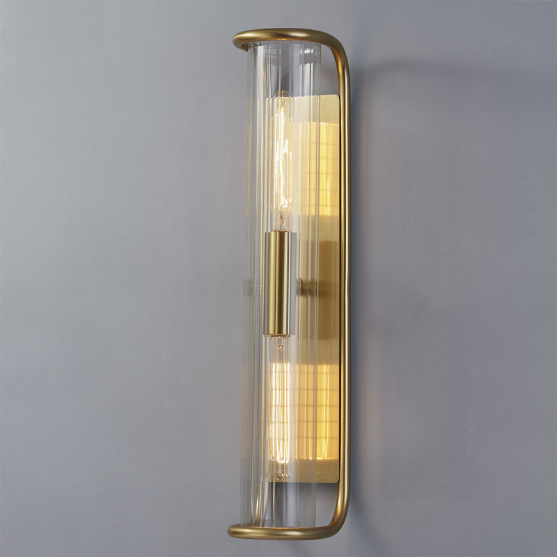 Fillmore 2 LIGHT WALL SCONCE, Aged Brass