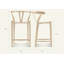 Tabouret de comptoir Wishbone frêne naturel