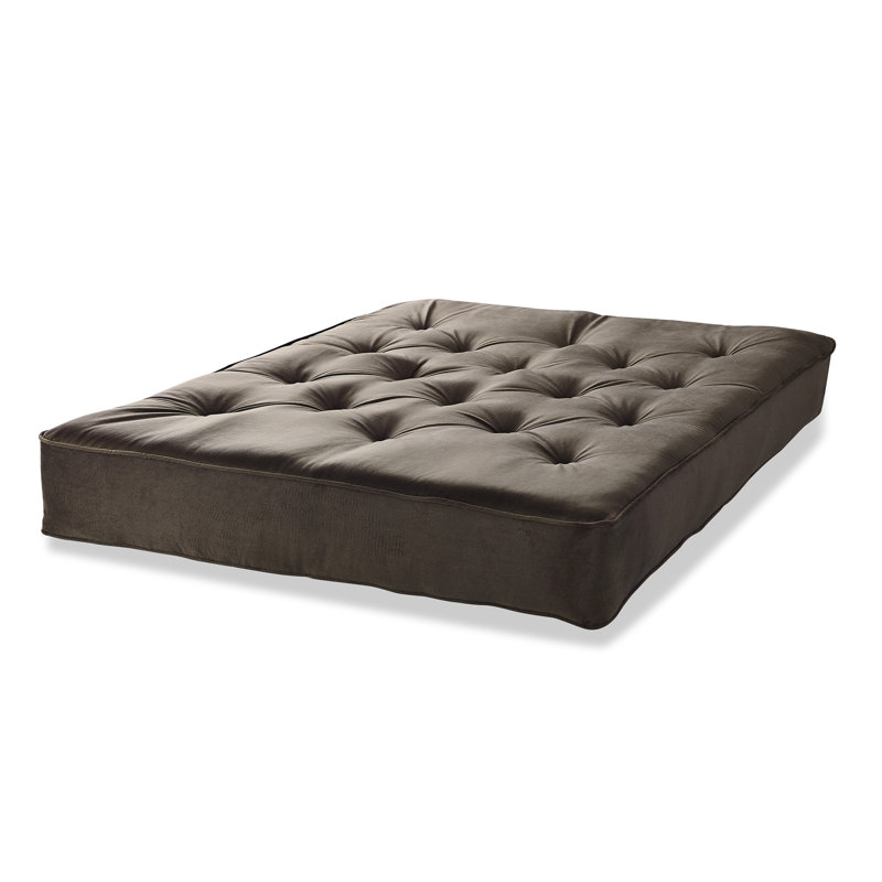 Matelas de futon double à ressorts 8 po, Cendré