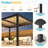 Aluminum 10' x 12' Pergolas with Adjustable Metal Louvers & Hidden Drainage, Weather Resistant Outdoor Pergola with All Aluminum Frame for Backyard, Poolside-111448498-97239173