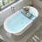 59" x 30" Freestanding Soaking Acrylic Bathtub-81515712