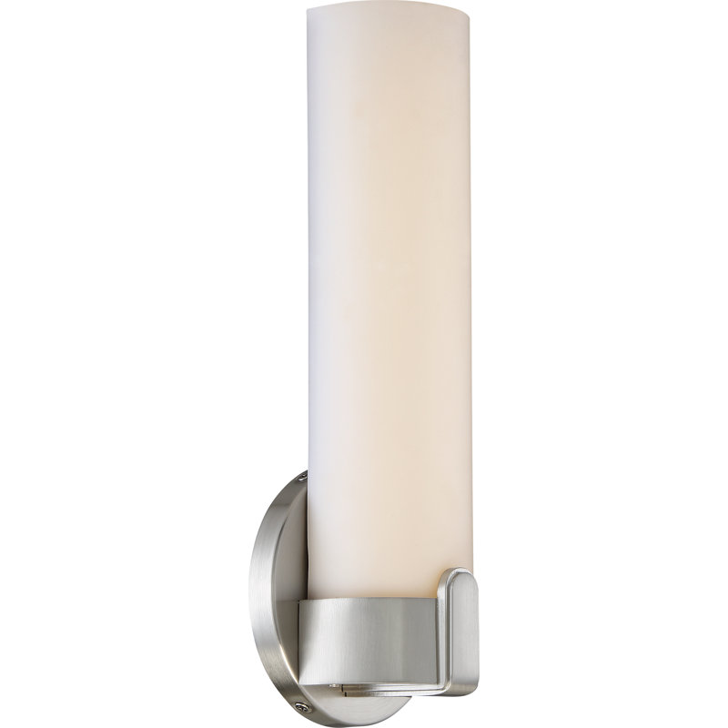 Deca Steel LED Flush Mounted Sconce, Brushed Nickel