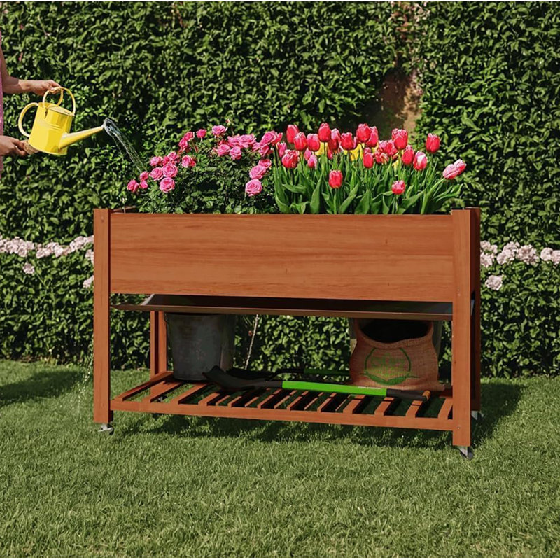 Elevated Planter, Brown