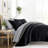 7-Piece Reversible Bedding Bundle - Solid Comforter and Patterned Sheet Set-99311801-99311806