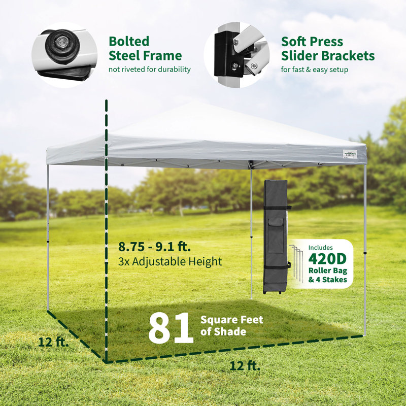 Caravan Canopy White Polypropylene Side Wall for Canopy