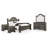 Adames Wood Bedroom Set with Bell-Shaped Headboard-87466470-87466471-124434935