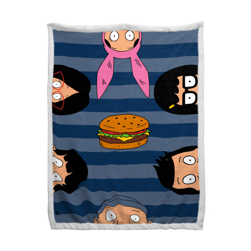 Couverture en sherpa Bobs Burgers 60X90