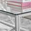Alma Luxury Frame Glass Coffee Centre Table - Modern Glam Design-73431080