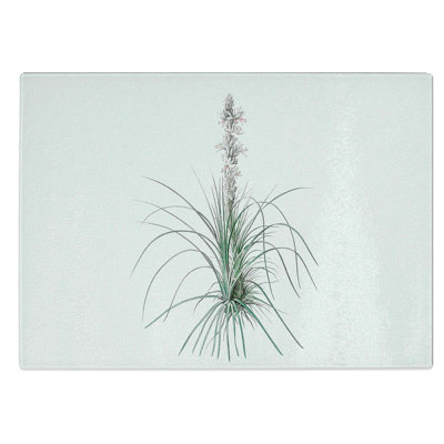 Glass Kings Spear Flowers by Pierre-Joseph Redoute Chopping Board