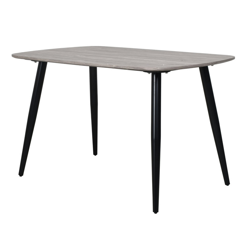 Benu Rectangular 120cm L x 80cm W Dining Kitchen Table, Grey