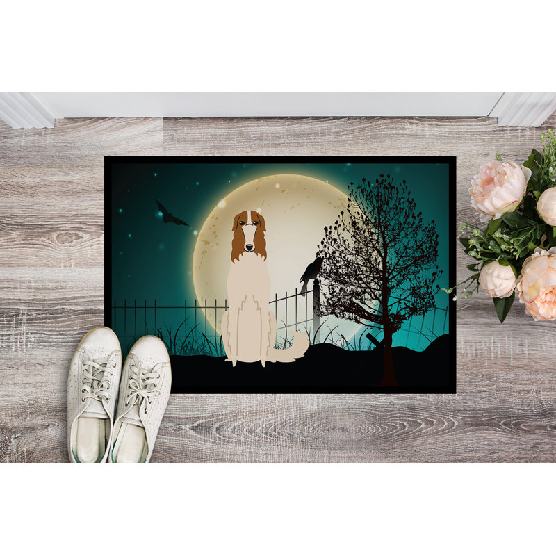 Tapis d'extérieur effrayant pour halloween Caillo, Rectangle 1 pi 6 po x 2 pi 3 po