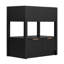 Meuble-lavabo noir élégant de 30 po avec comptoir d'évier, tablette de rangement ouverte et deux tiroirs, ensemble complet (ancien SKU: Wf311619aap)