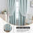 Montz Home Curtains Blackout And Sheer Layered Solid Window Curtain Panel Pair With Grommet Top, 52Wx84l,Light Blue