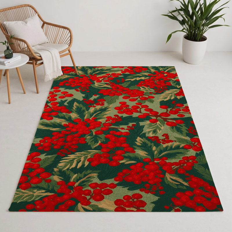 Tapis vert d'intérieur et d'extérieur Botanical, Rectangle 9 pi x 12 pi