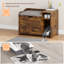 Wooden Cat Litter Box Enclosure with Top Opening and Storage-1334346494