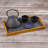 Agate Ceramic Jute Leather Crystal Circle Round 1 Piece Trivet Set-14142687